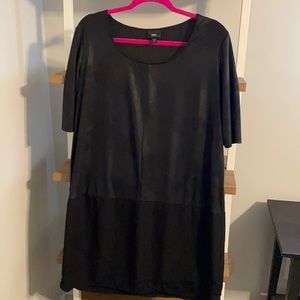 Mixed Media Black Dress